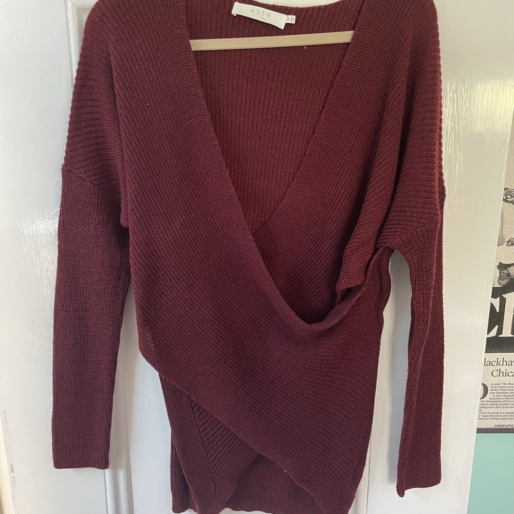 Women’s cross front sweater